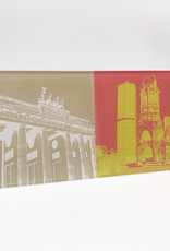 ART-DOMINO® BY SABINE WELZ Berlin - Brandenburg Gate + Kaiser Wilhelm Memorial Church
