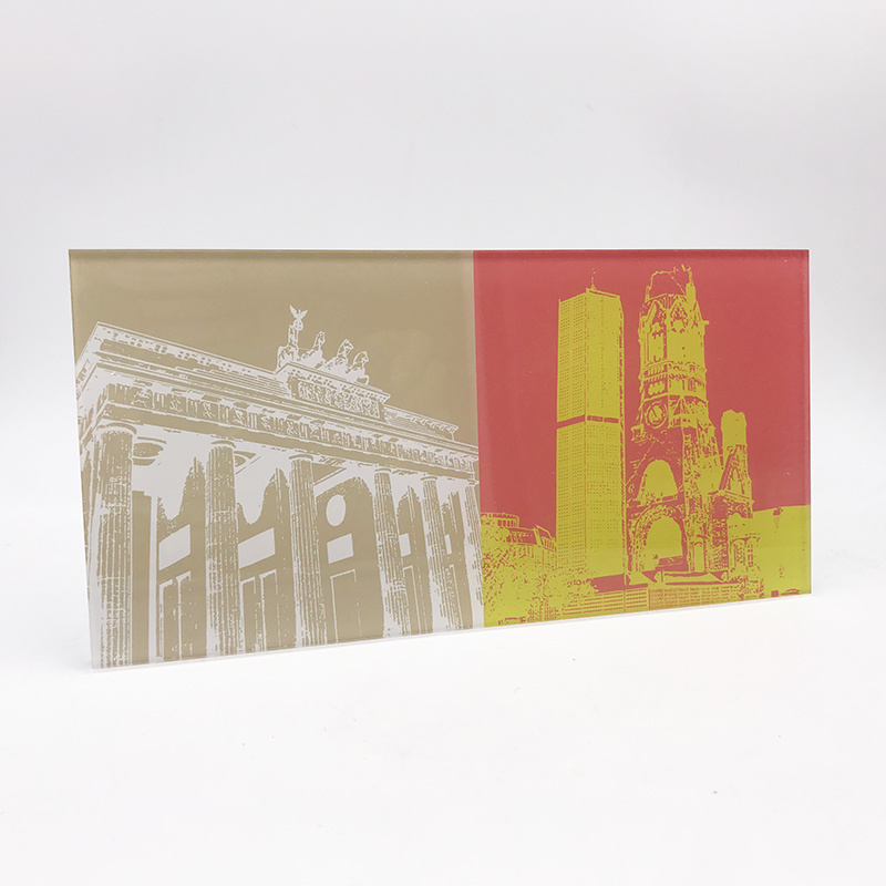 ART-DOMINO® BY SABINE WELZ Berlin - Porte de Brandebourg + Kaiser Wilhelm Memorial Church