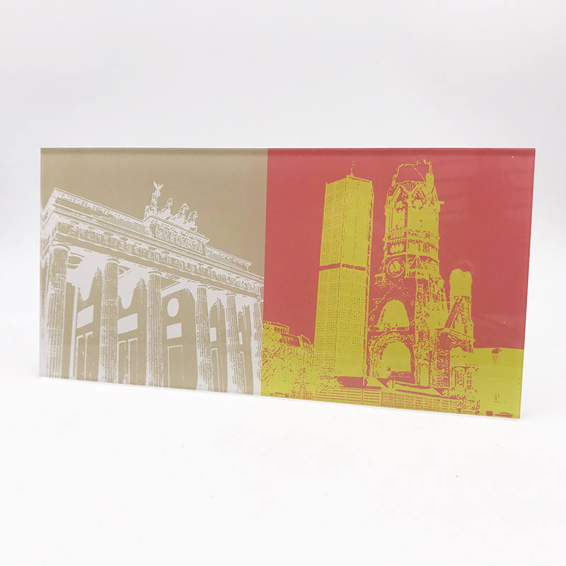 ART-DOMINO® BY SABINE WELZ Berlin - Brandenburg Gate + Kaiser Wilhelm Memorial Church