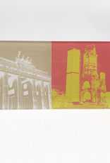 ART-DOMINO® BY SABINE WELZ Berlin - Porte de Brandebourg + Kaiser Wilhelm Memorial Church