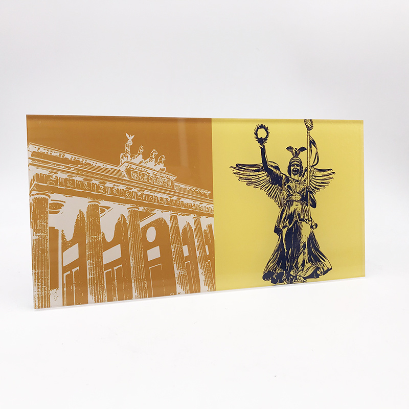 ART-DOMINO® BY SABINE WELZ Berlin - Brandenburg Gate + Victory column