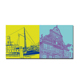 MAGNET-STORIES Leinwandbild - Flensburg - 2302