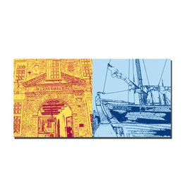 MAGNET-STORIES Picture on canvas - Flensburg - 2308