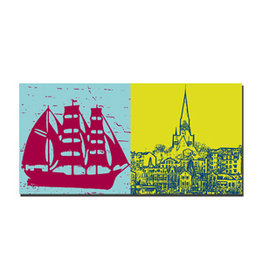 MAGNET-STORIES Picture on canvas - Flensburg - 2314