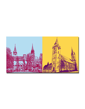 MAGNET-STORIES Öhringen - Öhringer castle and church towers collegiate church + Stiftskirche