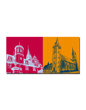 MAGNET-STORIES Öhringen - Château d'Öhringen et clocher + Stiftskirche