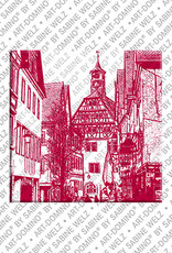 ART-DOMINO® BY SABINE WELZ Öhringen - Altstadtgasse + Altes Rathaus