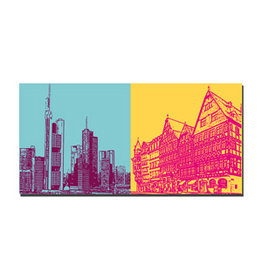 MAGNET-STORIES Image sur toile - Francfort - 2448