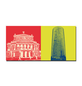 MAGNET-STORIES Image sur toile - Francfort - 2423