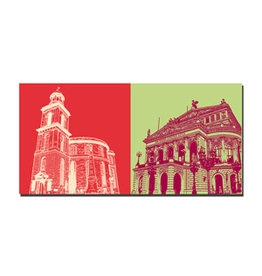 MAGNET-STORIES Picture on canvas - Frankfurt - 2431