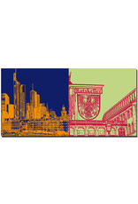 MAGNET-STORIES Frankfurt - Mainkai und Skyline + Schild Ratskeller