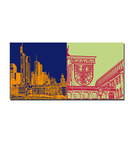 MAGNET-STORIES Picture on canvas - Frankfurt - 2432