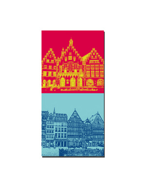 MAGNET-STORIES Francfort - Römer + Ostzeile am Römerberg