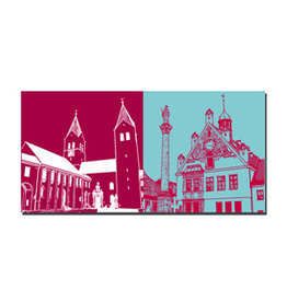 MAGNET-STORIES Picture on canvas - Freising - 8301