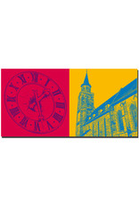 ART-DOMINO® BY SABINE WELZ Fürth - Town Hall Tower Clock + St. Michael