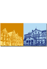 ART-DOMINO® BY SABINE WELZ Fürth - Market square + Train station