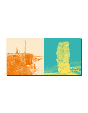MAGNET-STORIES Helgoland - Küstenblick von der Nordspitze + Lange Anna