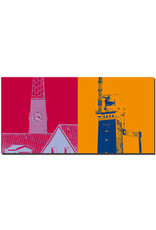 MAGNET-STORIES Helgoland - Kirchturm St. Nicolai + Lighthouse with shield Lummenfelsen