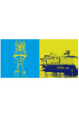 ART-DOMINO® BY SABINE WELZ Kiel - Leuchtturm + Colorline