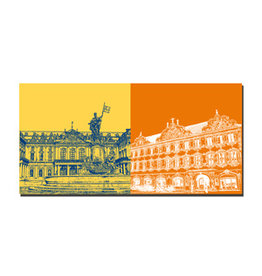 MAGNET-STORIES Picture on canvas - Wurzburg - 9700.714