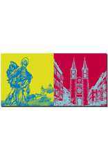 ART-DOMINO® BY SABINE WELZ Wurzbourg - Patrona Franconiae Sainte Vierge Marie + Dom St. Kilian