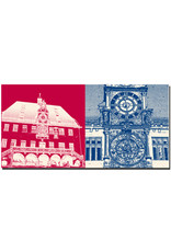 ART-DOMINO® BY SABINE WELZ Heilbronn - Old Town Hall + Art clock