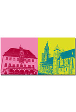 ART-DOMINO® BY SABINE WELZ Heilbronn - Old Town Hall + Kilianskirche