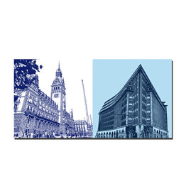 MAGNET-STORIES Picture on canvas - Hamburg - 5003