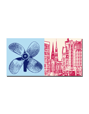 MAGNET-STORIES Hamburg - Schiffsschraube + Maritimes Museum