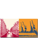 MAGNET-STORIES Hamburg - Fleet/Speicherstadt + Hafenkräne