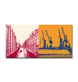 MAGNET-STORIES Picture on canvas - Hamburg - 5024
