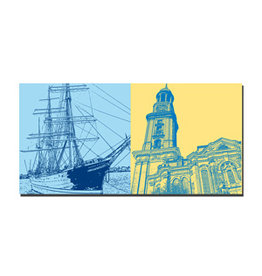 MAGNET-STORIES IMAGE SUR TOILE - HAMBOURG - 5086