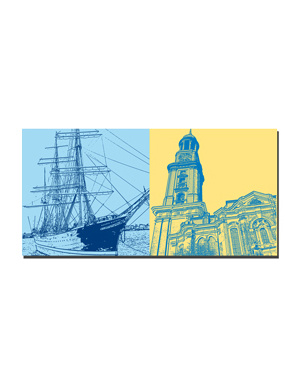 MAGNET-STORIES Hambourg - Rickmer Rickmers + St. Michaelis