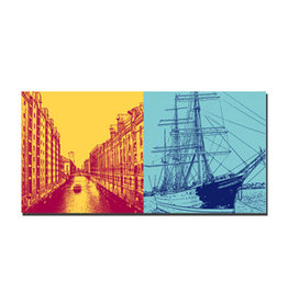 MAGNET-STORIES Image sur toile - Hambourg - 50229