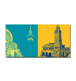 ART-DOMINO® BY SABINE WELZ Image sur toile - Hambourg - 50235