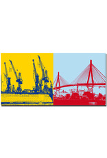 MAGNET-STORIES Hambourg - Hafenkräne + Köhlbrandbrücke