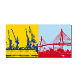 MAGNET-STORIES Picture on canvas - Hamburg - 50241