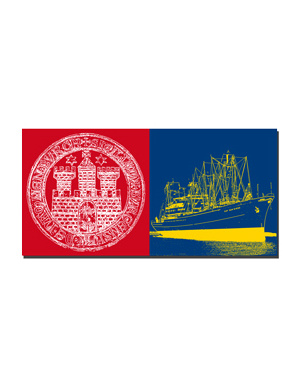 MAGNET-STORIES Hambourg - Wappen HH + Cap San Diego