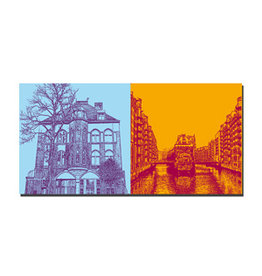 MAGNET-STORIES Picture on canvas - Hamburg - 50283