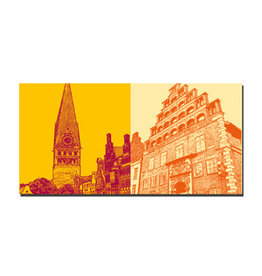 ART-DOMINO® BY SABINE WELZ Leinwandbild - Lüneburg - 7905