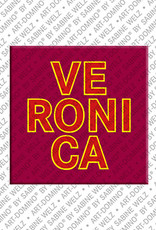ART-DOMINO® BY SABINE WELZ Veronica - Aimant avec le nom Veronica