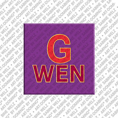 MAGNET-STORIES Gwen - Magnet mit dem Vornamen Gwen