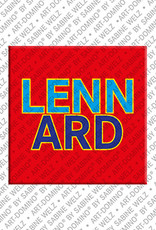 ART-DOMINO® BY SABINE WELZ Lennard - Magnet with the name Lennard