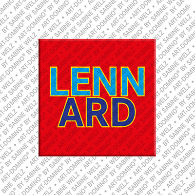 ART-DOMINO® BY SABINE WELZ Lennard - Magnet with the name Lennard