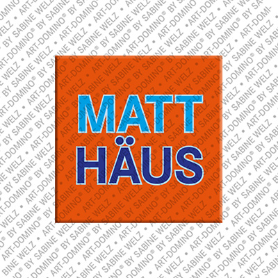 ART-DOMINO® BY SABINE WELZ Matthäus - Magnet with the name Matthäus