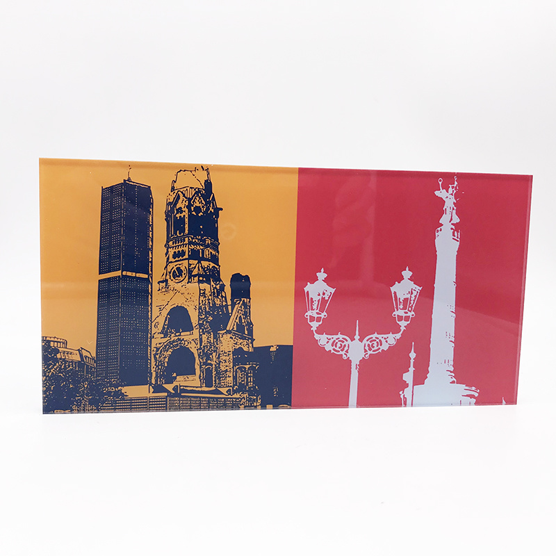 ART-DOMINO® BY SABINE WELZ Berlin - Kaiser Wilhelm Memorial Church + Victory column