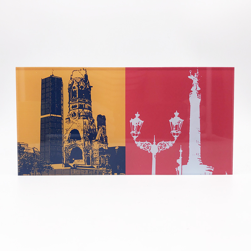 ART-DOMINO® BY SABINE WELZ Berlin - Kaiser Wilhelm Memorial Church + Victory column