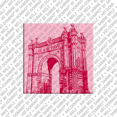ART-DOMINO® BY SABINE WELZ Barcelona - Arc de Triomphe