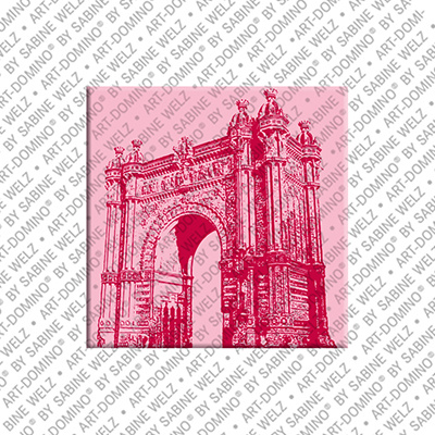 ART-DOMINO® BY SABINE WELZ Barcelone - Arc de Triomphe