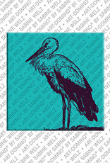 MAGNET-STORIES Animals in POP ART - Cigogne